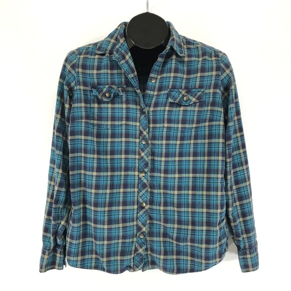 Eddie Bauer Classic Fit Button Up Shirt Women's Small Plaid 100% Cotton Outdoor - Picture 1 of 12